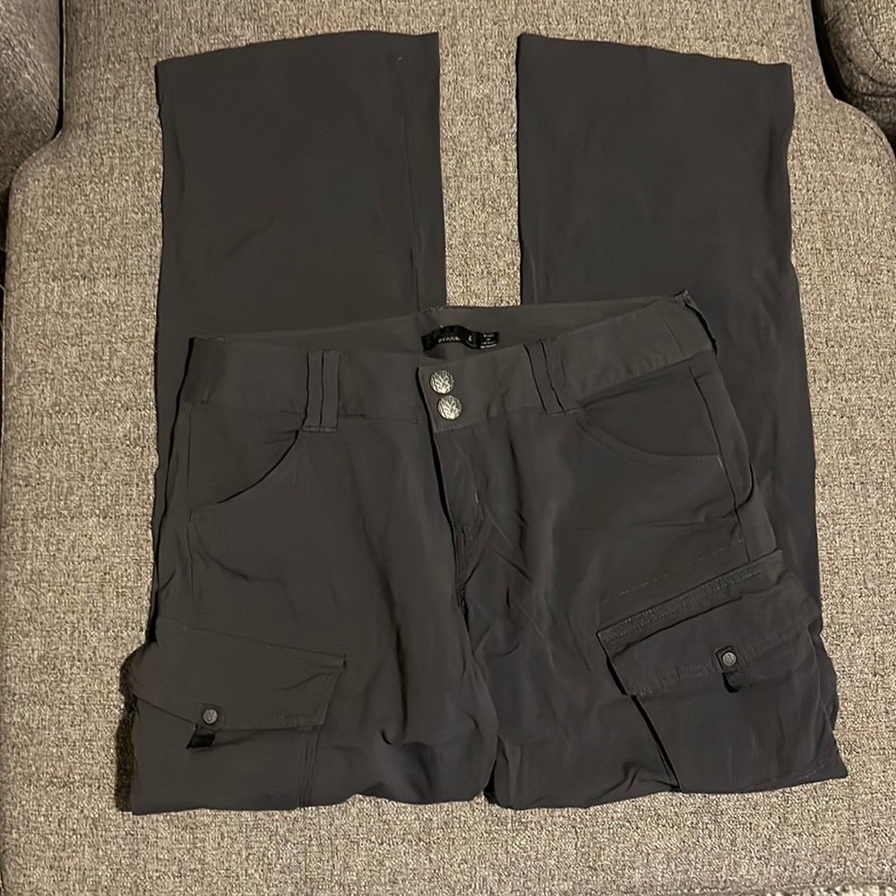 Prana Grey Zip-Off Pants, Like New